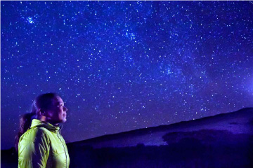 マウナケア山で星空観測